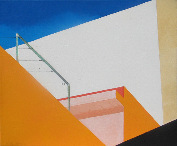 Blick zwischen Husern zum Himmel, 2007